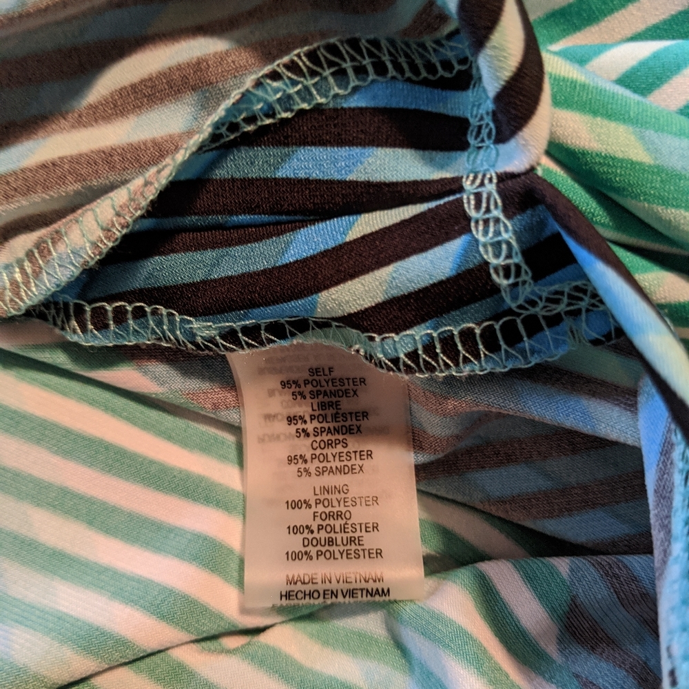 Vince Camuto Blue and Green Maxi Dress - Picture 3 of 12